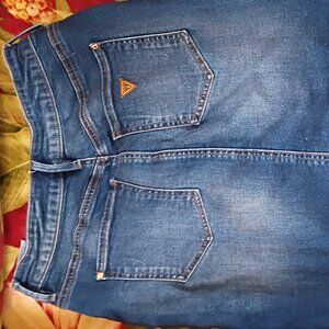 GUESS Women’s Blue Denim Pencil Skirt – Size (size 4) us